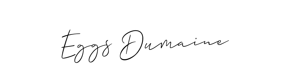 You can use this online signature creator to create a handwritten signature for the name Eggs Dumaine. This is the best online autograph maker. Eggs Dumaine signature style 2 images and pictures png