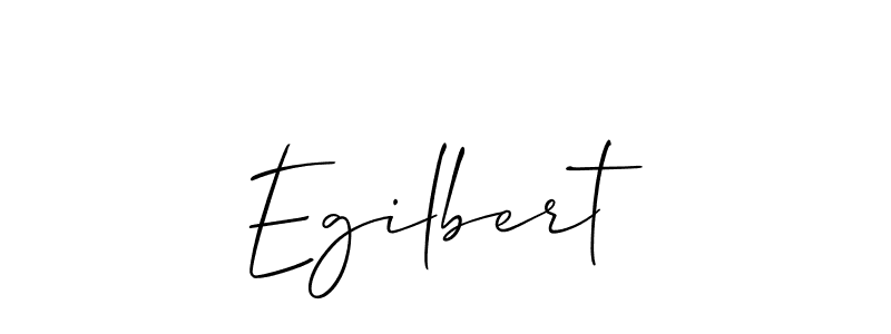 How to make Egilbert name signature. Use Allison_Script style for creating short signs online. This is the latest handwritten sign. Egilbert signature style 2 images and pictures png