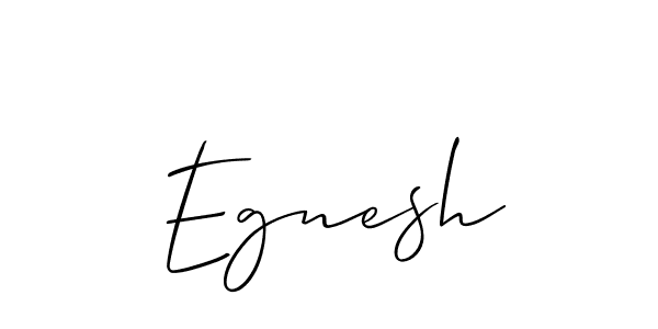 How to Draw Egnesh signature style? Allison_Script is a latest design signature styles for name Egnesh. Egnesh signature style 2 images and pictures png