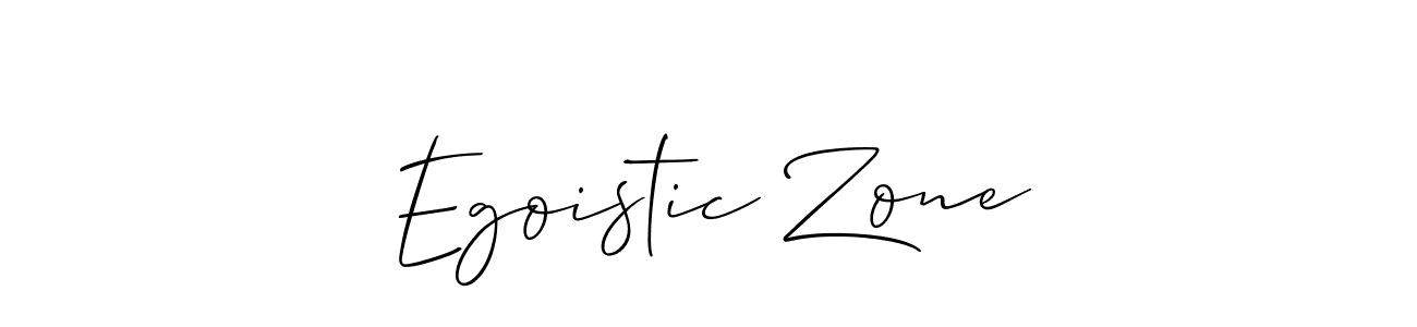Also we have Egoistic Zone name is the best signature style. Create professional handwritten signature collection using Allison_Script autograph style. Egoistic Zone signature style 2 images and pictures png