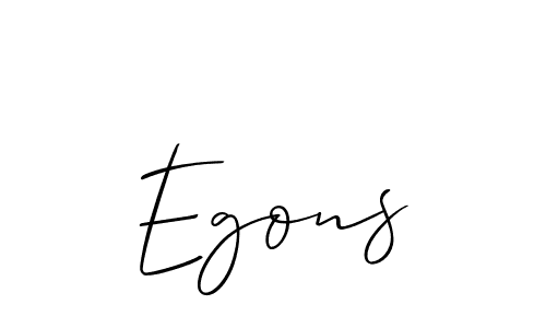 It looks lik you need a new signature style for name Egons. Design unique handwritten (Allison_Script) signature with our free signature maker in just a few clicks. Egons signature style 2 images and pictures png