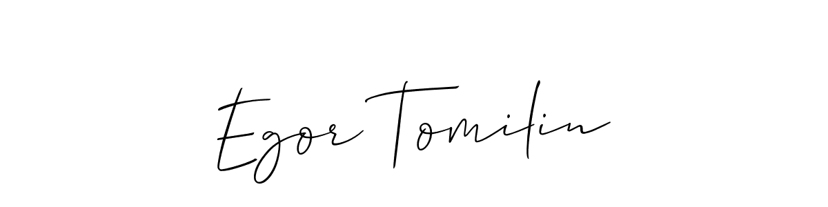 if you are searching for the best signature style for your name Egor Tomilin. so please give up your signature search. here we have designed multiple signature styles  using Allison_Script. Egor Tomilin signature style 2 images and pictures png