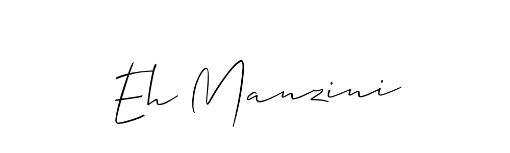 Eh Manzini stylish signature style. Best Handwritten Sign (Allison_Script) for my name. Handwritten Signature Collection Ideas for my name Eh Manzini. Eh Manzini signature style 2 images and pictures png