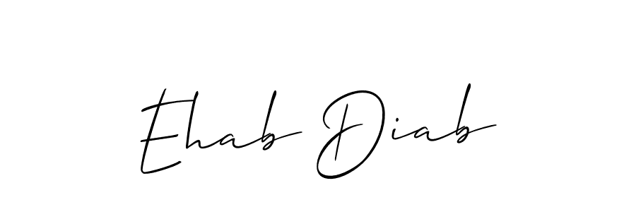 Once you've used our free online signature maker to create your best signature Allison_Script style, it's time to enjoy all of the benefits that Ehab Diab name signing documents. Ehab Diab signature style 2 images and pictures png