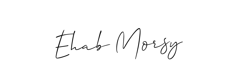 Best and Professional Signature Style for Ehab Morsy. Allison_Script Best Signature Style Collection. Ehab Morsy signature style 2 images and pictures png