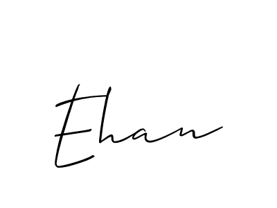 You should practise on your own different ways (Allison_Script) to write your name (Ehan) in signature. don't let someone else do it for you. Ehan signature style 2 images and pictures png