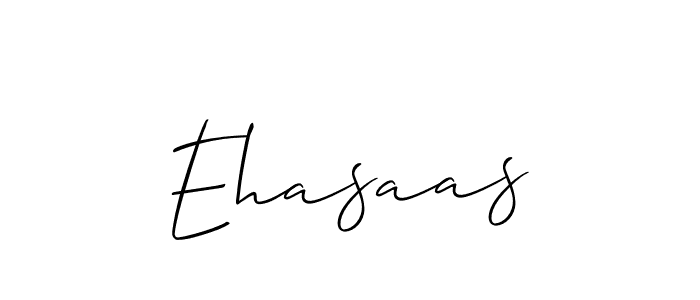 How to make Ehasaas signature? Allison_Script is a professional autograph style. Create handwritten signature for Ehasaas name. Ehasaas signature style 2 images and pictures png