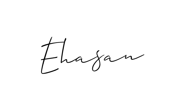 How to make Ehasan signature? Allison_Script is a professional autograph style. Create handwritten signature for Ehasan name. Ehasan signature style 2 images and pictures png