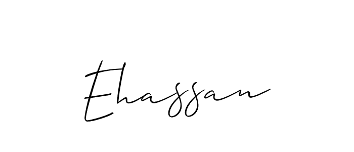 Make a short Ehassan signature style. Manage your documents anywhere anytime using Allison_Script. Create and add eSignatures, submit forms, share and send files easily. Ehassan signature style 2 images and pictures png