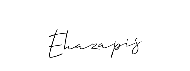 How to make Ehazapis signature? Allison_Script is a professional autograph style. Create handwritten signature for Ehazapis name. Ehazapis signature style 2 images and pictures png