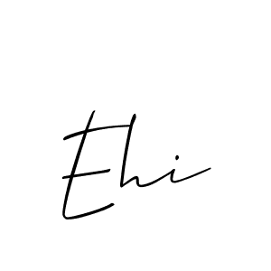 Similarly Allison_Script is the best handwritten signature design. Signature creator online .You can use it as an online autograph creator for name Ehi. Ehi signature style 2 images and pictures png