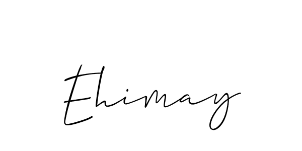 Similarly Allison_Script is the best handwritten signature design. Signature creator online .You can use it as an online autograph creator for name Ehimay. Ehimay signature style 2 images and pictures png