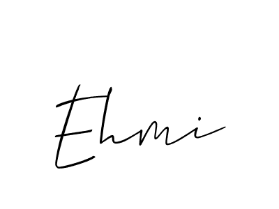 You should practise on your own different ways (Allison_Script) to write your name (Ehmi) in signature. don't let someone else do it for you. Ehmi signature style 2 images and pictures png