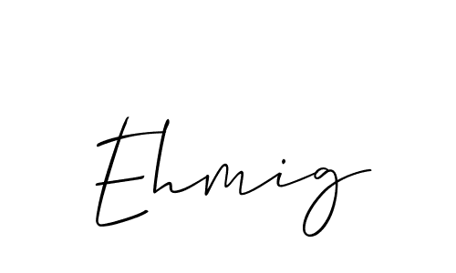 if you are searching for the best signature style for your name Ehmig. so please give up your signature search. here we have designed multiple signature styles  using Allison_Script. Ehmig signature style 2 images and pictures png