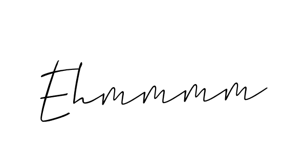 Use a signature maker to create a handwritten signature online. With this signature software, you can design (Allison_Script) your own signature for name Ehmmmm. Ehmmmm signature style 2 images and pictures png