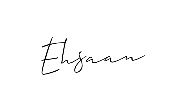 Create a beautiful signature design for name Ehsaan. With this signature (Allison_Script) fonts, you can make a handwritten signature for free. Ehsaan signature style 2 images and pictures png