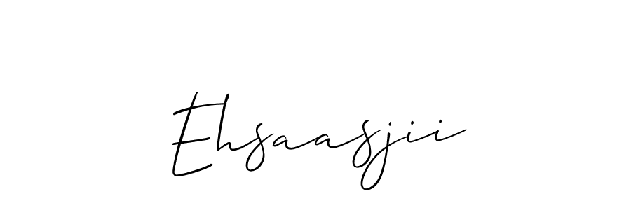 if you are searching for the best signature style for your name Ehsaasjii. so please give up your signature search. here we have designed multiple signature styles  using Allison_Script. Ehsaasjii signature style 2 images and pictures png