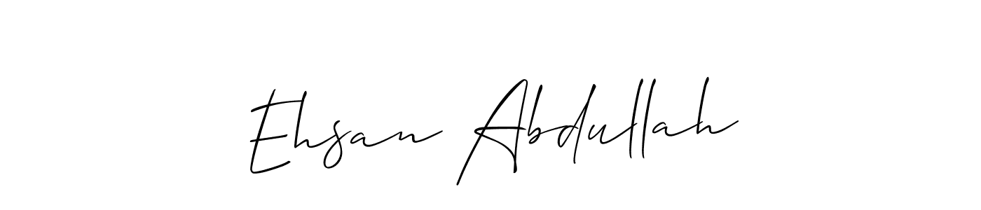 if you are searching for the best signature style for your name Ehsan Abdullah. so please give up your signature search. here we have designed multiple signature styles  using Allison_Script. Ehsan Abdullah signature style 2 images and pictures png