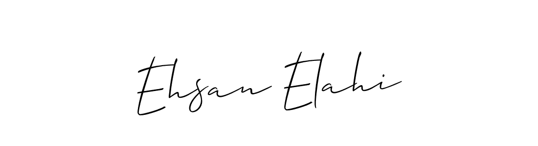 Also we have Ehsan Elahi name is the best signature style. Create professional handwritten signature collection using Allison_Script autograph style. Ehsan Elahi signature style 2 images and pictures png