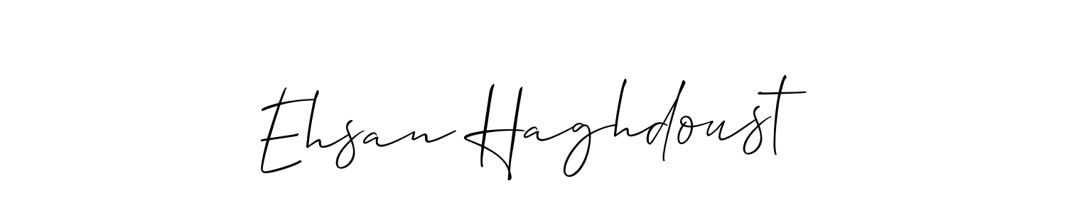 Ehsan Haghdoust stylish signature style. Best Handwritten Sign (Allison_Script) for my name. Handwritten Signature Collection Ideas for my name Ehsan Haghdoust. Ehsan Haghdoust signature style 2 images and pictures png