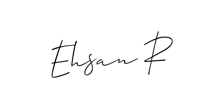 Also You can easily find your signature by using the search form. We will create Ehsan R name handwritten signature images for you free of cost using Allison_Script sign style. Ehsan R signature style 2 images and pictures png