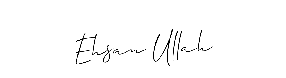 Allison_Script is a professional signature style that is perfect for those who want to add a touch of class to their signature. It is also a great choice for those who want to make their signature more unique. Get Ehsan Ullah name to fancy signature for free. Ehsan Ullah signature style 2 images and pictures png