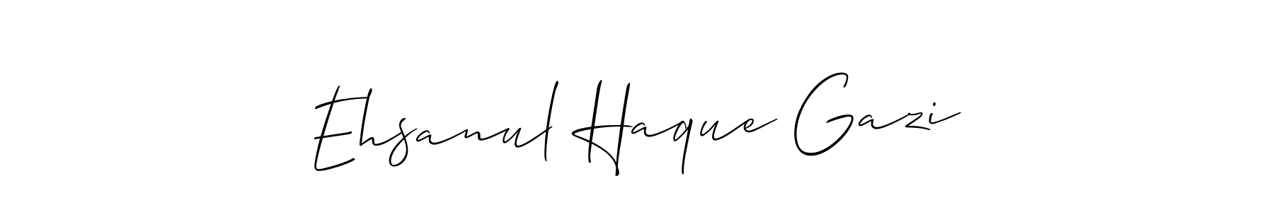 Design your own signature with our free online signature maker. With this signature software, you can create a handwritten (Allison_Script) signature for name Ehsanul Haque Gazi. Ehsanul Haque Gazi signature style 2 images and pictures png