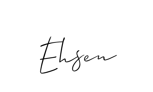 How to make Ehsen signature? Allison_Script is a professional autograph style. Create handwritten signature for Ehsen name. Ehsen signature style 2 images and pictures png