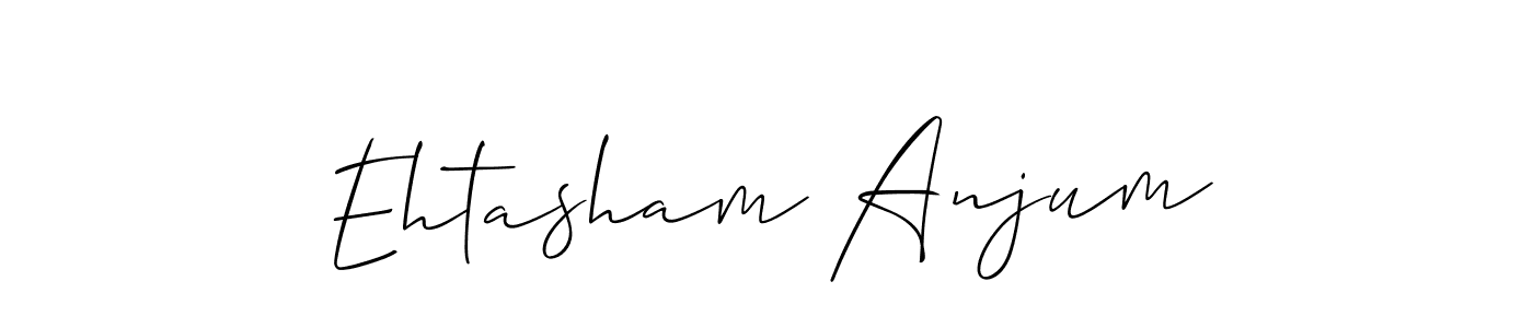 How to make Ehtasham Anjum name signature. Use Allison_Script style for creating short signs online. This is the latest handwritten sign. Ehtasham Anjum signature style 2 images and pictures png