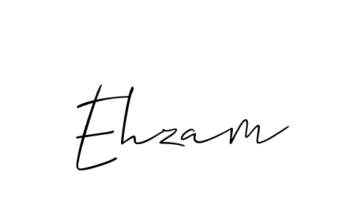 Also we have Ehzam name is the best signature style. Create professional handwritten signature collection using Allison_Script autograph style. Ehzam signature style 2 images and pictures png