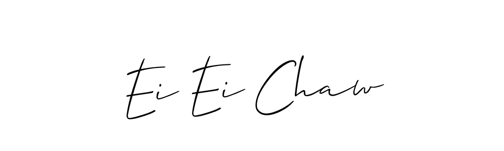 Once you've used our free online signature maker to create your best signature Allison_Script style, it's time to enjoy all of the benefits that Ei Ei Chaw name signing documents. Ei Ei Chaw signature style 2 images and pictures png