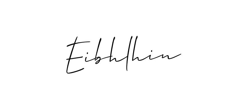 The best way (Allison_Script) to make a short signature is to pick only two or three words in your name. The name Eibhlhin include a total of six letters. For converting this name. Eibhlhin signature style 2 images and pictures png