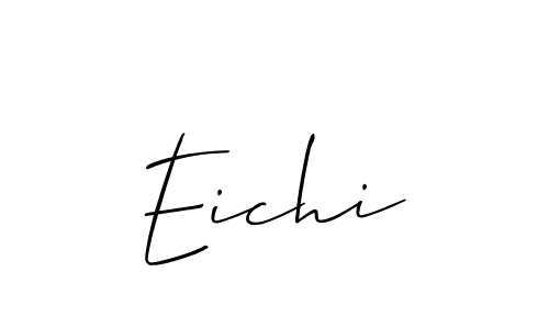 Allison_Script is a professional signature style that is perfect for those who want to add a touch of class to their signature. It is also a great choice for those who want to make their signature more unique. Get Eichi name to fancy signature for free. Eichi signature style 2 images and pictures png