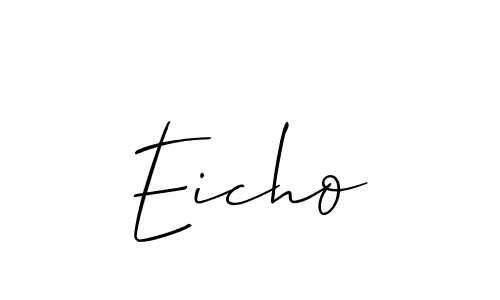 if you are searching for the best signature style for your name Eicho. so please give up your signature search. here we have designed multiple signature styles  using Allison_Script. Eicho signature style 2 images and pictures png