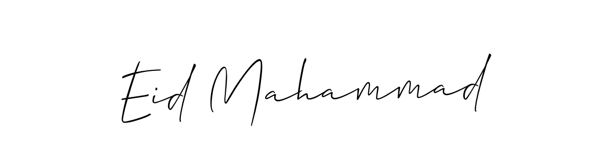 It looks lik you need a new signature style for name Eid Mahammad. Design unique handwritten (Allison_Script) signature with our free signature maker in just a few clicks. Eid Mahammad signature style 2 images and pictures png