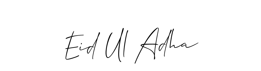 Similarly Allison_Script is the best handwritten signature design. Signature creator online .You can use it as an online autograph creator for name Eid Ul Adha. Eid Ul Adha signature style 2 images and pictures png