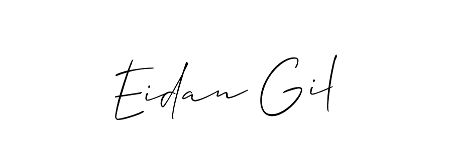 Create a beautiful signature design for name Eidan Gil. With this signature (Allison_Script) fonts, you can make a handwritten signature for free. Eidan Gil signature style 2 images and pictures png