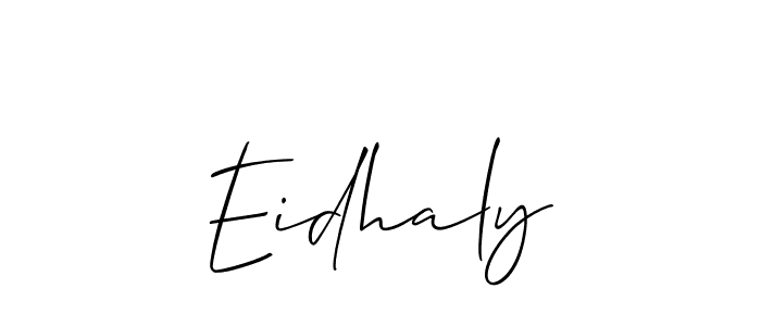 Allison_Script is a professional signature style that is perfect for those who want to add a touch of class to their signature. It is also a great choice for those who want to make their signature more unique. Get Eidhaly name to fancy signature for free. Eidhaly signature style 2 images and pictures png