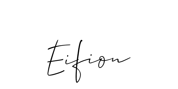 Eifion stylish signature style. Best Handwritten Sign (Allison_Script) for my name. Handwritten Signature Collection Ideas for my name Eifion. Eifion signature style 2 images and pictures png