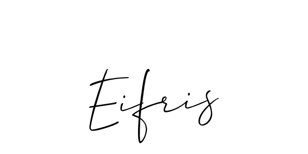 How to make Eifris signature? Allison_Script is a professional autograph style. Create handwritten signature for Eifris name. Eifris signature style 2 images and pictures png