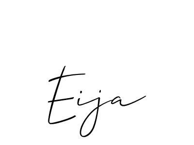 How to make Eija signature? Allison_Script is a professional autograph style. Create handwritten signature for Eija name. Eija signature style 2 images and pictures png