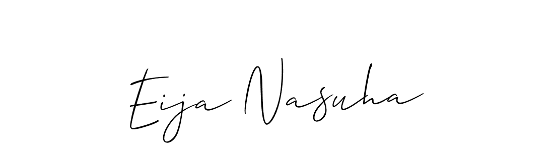 Use a signature maker to create a handwritten signature online. With this signature software, you can design (Allison_Script) your own signature for name Eija Nasuha. Eija Nasuha signature style 2 images and pictures png