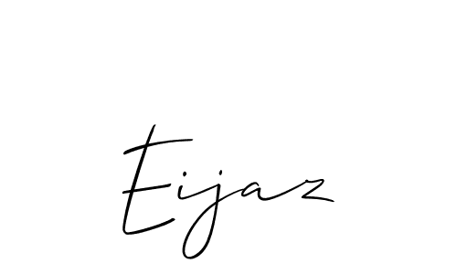 Similarly Allison_Script is the best handwritten signature design. Signature creator online .You can use it as an online autograph creator for name Eijaz. Eijaz signature style 2 images and pictures png