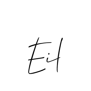 Also we have Eil name is the best signature style. Create professional handwritten signature collection using Allison_Script autograph style. Eil signature style 2 images and pictures png