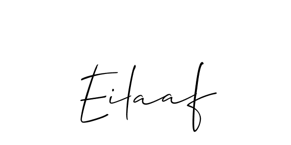 Also You can easily find your signature by using the search form. We will create Eilaaf name handwritten signature images for you free of cost using Allison_Script sign style. Eilaaf signature style 2 images and pictures png