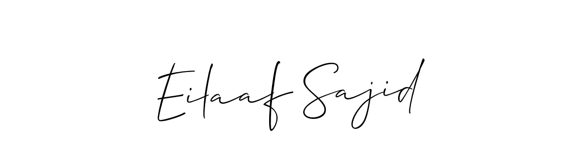 Check out images of Autograph of Eilaaf Sajid name. Actor Eilaaf Sajid Signature Style. Allison_Script is a professional sign style online. Eilaaf Sajid signature style 2 images and pictures png