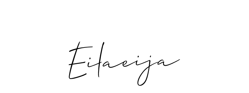 Make a beautiful signature design for name Eilaeija. With this signature (Allison_Script) style, you can create a handwritten signature for free. Eilaeija signature style 2 images and pictures png