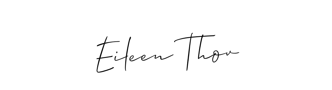 How to make Eileen Thov signature? Allison_Script is a professional autograph style. Create handwritten signature for Eileen Thov name. Eileen Thov signature style 2 images and pictures png
