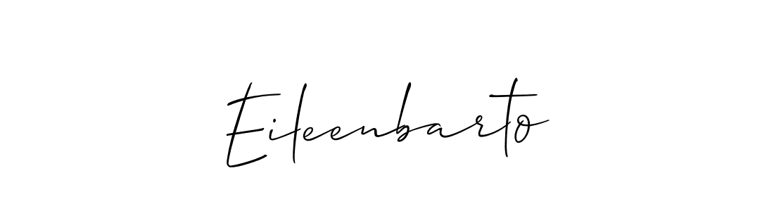 if you are searching for the best signature style for your name Eileenbarto. so please give up your signature search. here we have designed multiple signature styles  using Allison_Script. Eileenbarto signature style 2 images and pictures png