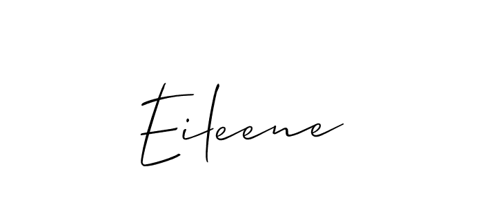 How to make Eileene name signature. Use Allison_Script style for creating short signs online. This is the latest handwritten sign. Eileene signature style 2 images and pictures png